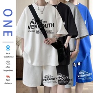[ONE JEANS] t shirt with shorts fashion terno for men oversize men outfit set terno for men short an