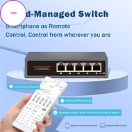 yiyi Hi-S21-5G Cloud Managed Ethernet ,WEB/APP Cloud Managed Gigabit Ethernet Network 5 Port 100/100