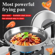 Durable and Healthy Antibacterial Stainless Steel Wok for Modern Kitchens