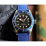 Tudor Black Bay 42MMClassic Black Dial with Blue Ceramic Outer Ring Men's Watch，bw3Lightweight Comfo