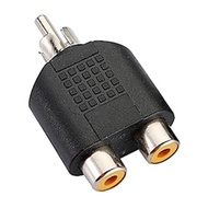 RCA Plug to Dual RCA Socket Adaptor RCA 1 Male To 2 RCA Female Audio Video Splitter Adapter Connecto