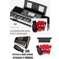 MIDI & SONG KEYBOARD FLASHDISK 8GB SONG STYLE KEYBOARD YAMAHA SERIES COD/