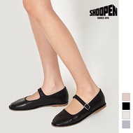 YB8 [SHOOPEN] Mary Jane Flats Shoes For Women