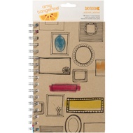 AMY TANGERINE SKETCHBOOK SPIRAL DAYBOOK JUNK JOURNAL SCRAPBOOKS - 18 PAGES