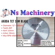 AKODA 12" TCT Circular Saw Blades for Wood Cutting/Aluminium Blade