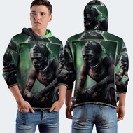 XXXtentacion Rap Hip Hop Fullprint Hoodie Jacket, Polyester Jersey Material
