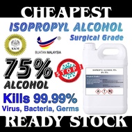 [READYSTOCK] Isopropyl Alchohol IPA 5 Liter 75% Surface Sanitizer Rubbing Alcohol Non Sticky Fragrance Free Disinfectant Liquid Hand Sanitizer Alcohol 75%