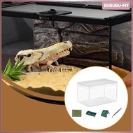 [BububuMY] Reptile Feeding Box Portable Habitat Hatching Case Professional Animal Habitat Cage Repti