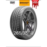 【Free Installation】CONTINENTAL 265/35/18 SPORT CONTACT 3 NEW TYRE TIRE TAYAR