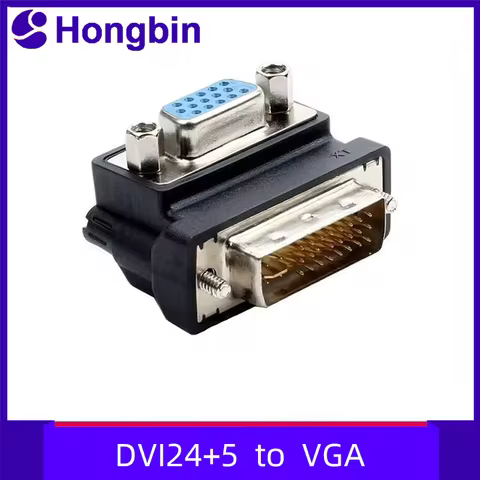 DVI 24 5 Male to VGA Female Adapter for Computer Graphics Card Monitor Video Interface Plug Converte