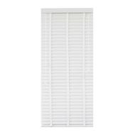 มู่ลี่ PVC ลายไม้เส้นใหญ่ KASSA HOME รุ่น BG004-WH ขนาด 70 x 240 ซม. สีขาว