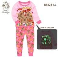 B1421 Capybara CNY Glow in the Dark Sleepwear / Baju Tidur (2 -12y)