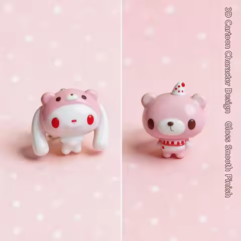Gloomy Bear Asymmetrical Stud Earrings Cute Hypoallergenic Jewelry For Students Girls Daily Wear Gif