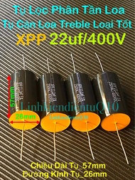 Tụ Lọc Phân Tần Loa Tụ Cản Loa Treble XPP-22uf/400V Loại Tốt. Giá Bán 1 Con Là 85k