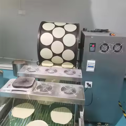 Automatic Spring Roll Roast Duck Pancake Egg Crepe Skin Wrapper Roll Make Machine Commercial Spring 