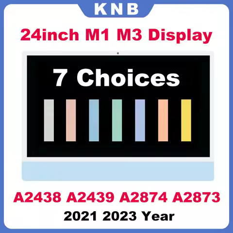 Tested M1 M3 LCD Display For iMac 24" 5K A2438 A2439 A2874 A2873 LCD Screen Assembly LM235UH1 SD C1/