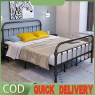 Bed Frame Metal Bed Frame Sturdy King Queen Size Bed Frame Double/Single Bed Iron Art Bed Frames