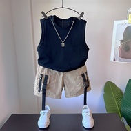 Korea Korea 2026 Little Boy Cool Handsome Summer Clothes Boy Baby Summer Handsome Fashionable Sleeve