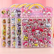 Cartoon Bubble Sticker   Jiyikawa Sanrio Kapibala Shizi girl dressed up with double-layer bronzing t