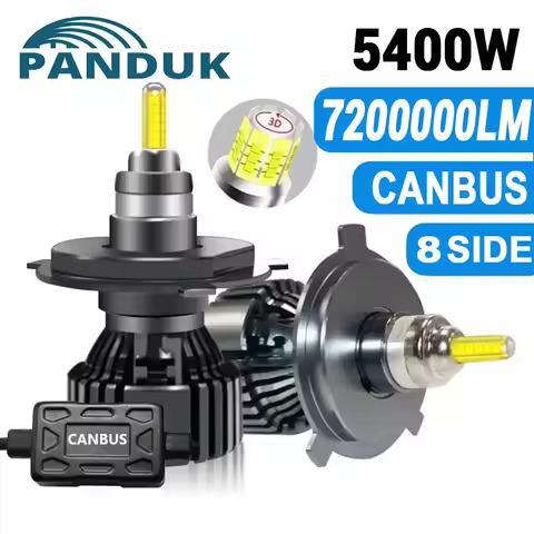 PANDUK Car Headlight BulbH7 H4 LED H11 Canbus 7200000LM 5400W LED H8 HB4 HB3 9005 9006 D1S D2S H1 LE