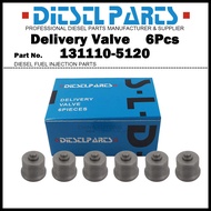 6Pcs Injection Pump Pressure Valve Delivery Valve A32 131110-5120 9413610069 for Komatsu PC300 S6D10