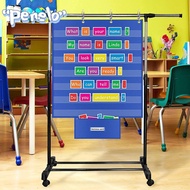 PENELO Standards Pocket Chart, Durable Large Classroom Pocket Chart, Educational Class Schedule Char