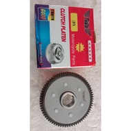 Clutch Housing Gear 73T Viar Karya 150cc 200cc // Outer Comp 73T Fiber 6 for Tricycle Motorbikes // 