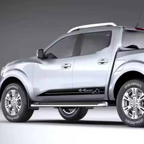 4x4 Sport Mountain Stripes Decals Stickers Graphics Side Stripes kit for Nissan Frontier Navara All 