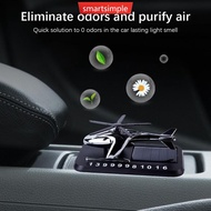 SMARTSIMPLE Car Air Freshener Interior Solar Fragrance Helicopter Ornaments with Number Plate Decor 