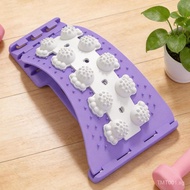 Back Stretcher Cracker, Lumber Support Board, 4 Level Adjustable, Traction Massager Board with Nodes