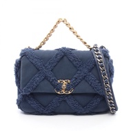 【二手】香奈兒 (Chanel) 19 Dixneuf Matelassé AS1160 海軍藍背包單背包 CHANEL19 Matelassé 鏈條肩背包 女士二手 B