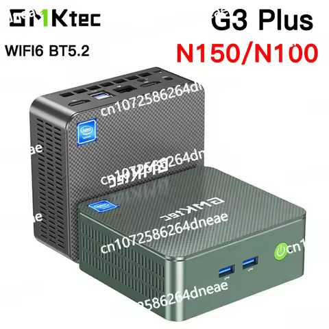 DDR4 16GB 512GB NVMe SSD WIFI6 BT5.2 Desktop Gamer Computer GMKtec G3 Plus Twin Lake N150 MINI PC G3