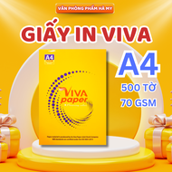 1 Ream 500 Tờ Giấy in A4 Viva Vàng 70Gsm độ dày cao chữ in không lem nhòe