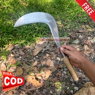 Arit Rumput Madura Asli Bahan Per Baja Asli Super Tajam - Arit Pengaritan Ini Isen Gagang Kayu