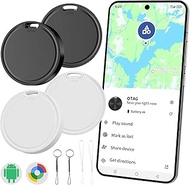 Tracker Tag for Android-4 Pack Android Tracker Tags Work with Google Find Hub App (Android Only) Blu