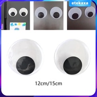 [Etekaxa] Wiggly Eyes Self Black 3D Effect Decoration Stick Moving Eyes Glue Eyes for Refrigerator A