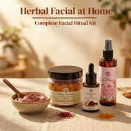 Inroots Herbal Facial Ritual Kit | At-Home Facial, Glow Skin Care, Ayurvedic Skincare Combo