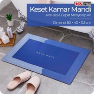 Absorbent Rectangle Anti Slip Bathroom Mat 60 x 40 cm DT4