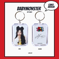 GANTUNGAN HOLOGRAM ACRYLIC KEYCHAIN BABYMONSTER WE GO UP KEYCHAIN ACRYLIC KEYCHAIN KPOP UNOFFICIAL A