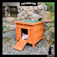 Solid wood rainproof rabbit house rabbit cage rabbit nest villa home outdoor pig guinea pig rabbit c