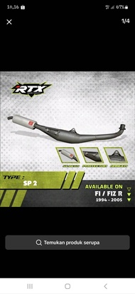 KNALPOT STANDAR RACING FIZR F1ZR TYPE SP2 ORIGINAL RTX RACING EXHAUST