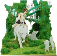 全新日版 mini 紙模型 6x6x5cm 幽靈公主 精靈森林 情景模型 Paper Craft 宮崎駿 Ghibli Princess Mononoke