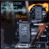 01EDC & YEDC Stainless Steel Limited Mechanical Hand Haptic Slider for Collection & Gift