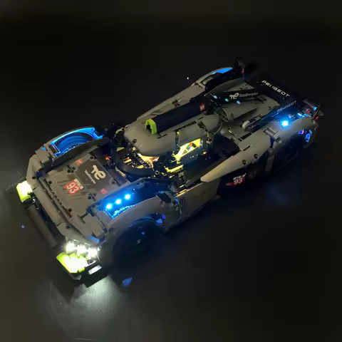 BYB LED Light Kit For 42156 Peugeot 9X8 24-Hour Le Mans Hybrid Supercar Set Remote Control Not Inclu