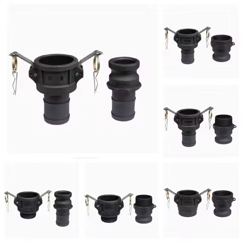 DN15 To DN50 PP Camlock Coupling Plastic Fitting Adapter MPT FPT Barb Quick Disconnect Combination S