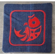 Embroidery, Handmade Denim cup coaster, Zodiac Coaster, Cup Coaster, Chinese new year Coaster, CNY