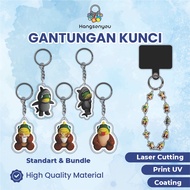 GANTUNGAN Anomali Brainrot Tripi Tropi Tropa Tripa Keychain Anomali Acrylic Keychain CuteKeychain fo
