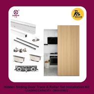 ECREW Premium Quality Hidden Sliding Door Track And Roller Set Installation Kit [幽灵门]