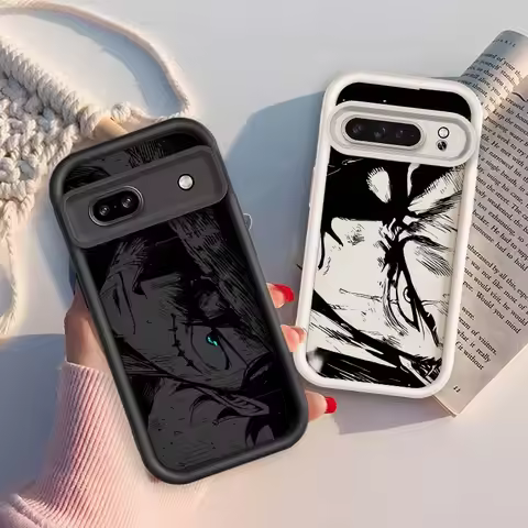 Boy One Piece Luffy Art Phone Case For Google Pixel 9 8A 8 7 7A Pro XL 5G Eye Ladder Soft TPU Shockp
