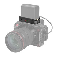 NP-F Battery Adapter Mount Plate for Canon EOS R5, R5 C and BMPCC 4K, 6K, 6K Pro, with USB-C Port an